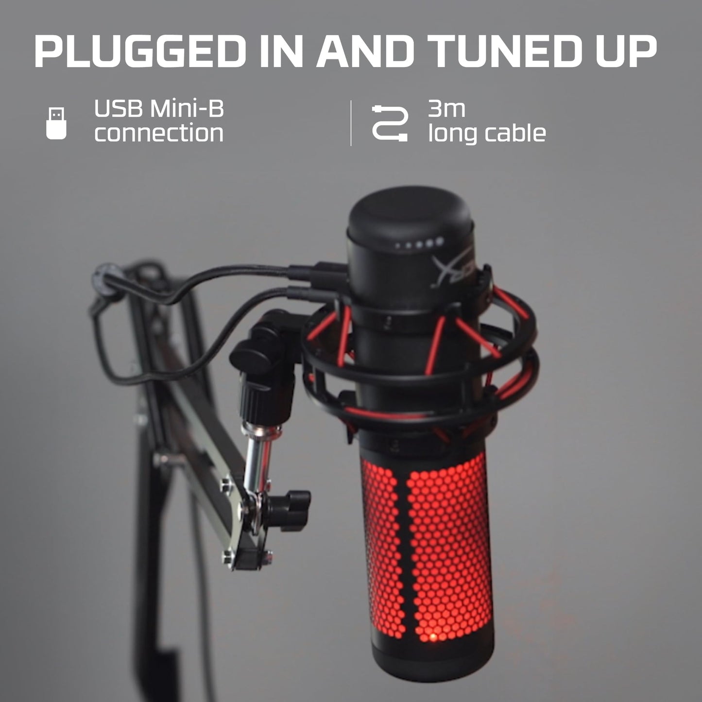 Micrófono USB Sobremesa – Para Streamers y Gamers, Negro